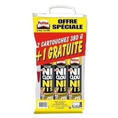 Pattex noch navel ni chrono schroef - veel 2 cartridges 310 ml 380g + 1 gratis