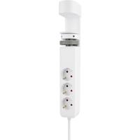 Neomounts DS22-840WH6 Bureaustekkerdoos Wit Randaarde stekker 1 stuk(s)
