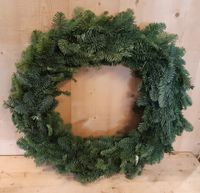 Kerstkrans Nobilis Groot Kerstgroen circa dia. 50 cm Warentuin Natuurlijk - Warentuin natuurlijk