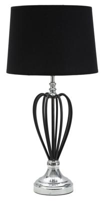 TAFELLAMP DONKERZILVER CM Ø 28X56