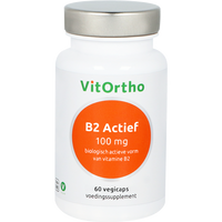 Vitortho Vitamine B2 Actief 100mg Vegicaps - thumbnail