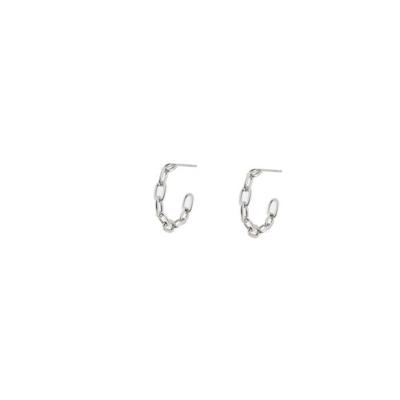 Go Dutch Label Open Creolen Chain Zilver