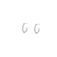 Go Dutch Label Open Creolen Chain Zilver