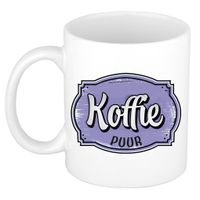 Bellatio Decorations Cadeau koffie mok voor collega - kantoor humor - koffie puur - 300 ml   -