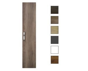 Sanicare kolomkast met luxe chromen greep 33,5x160x32cm truffel