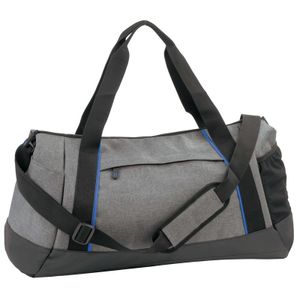 Grijs/zwarte sporttas/weekendtas 52 cm