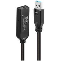 Lindy 43376 USB-kabel 10 m USB 3.2 Gen 1 (3.1 Gen 1) USB A USB C Zwart - thumbnail