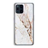 Goud marmer: Oppo Find X3 Pro Transparant Hoesje