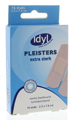 Idyl Pleisters extra sterk 2,5 x 7,6cm (16 st)