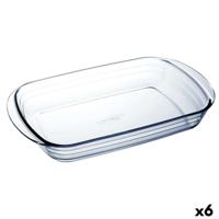 Ovenschaal Ô Cuisine Ocuisine Vidrio Transparant Glas Rechthoekig 35 x 22 x 6 cm (6 Stuks)