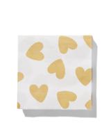HEMA Servetten hart goud 24x24 cm 20 stuks