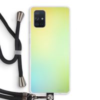 Minty mist pastel: Samsung Galaxy A71 Transparant Hoesje met koord