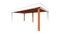 Buitenverblijf Verona 625x400 cm - Plat dak model links - thumbnail