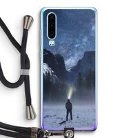 Wanderlust: Huawei P30 Transparant Hoesje met koord