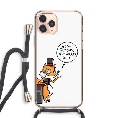 Geen Gezeik: iPhone 11 Pro Transparant Hoesje met koord