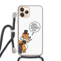 Geen Gezeik: iPhone 11 Pro Transparant Hoesje met koord