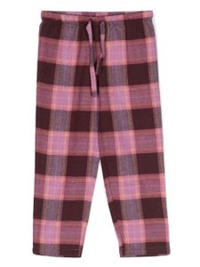 MC2 Saint Barth Kids bas de pyjama à motif tartan - Violet