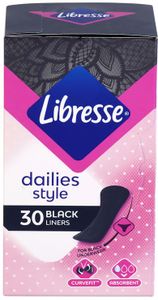 Libresse Inlegkruisjes Zwart