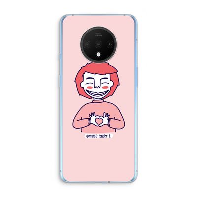 Hartje: OnePlus 7T Transparant Hoesje