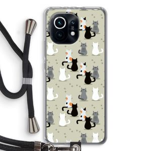 Katten: Xiaomi Mi 11 Transparant Hoesje met koord