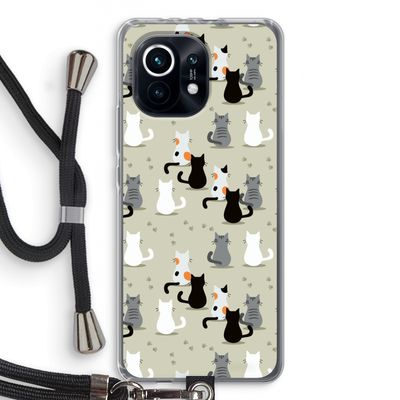 Katten: Xiaomi Mi 11 Transparant Hoesje met koord