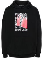 Palm Angels hoodie Palm Ski Club en coton - Noir