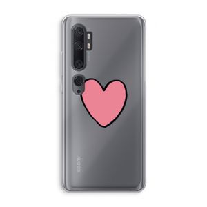 Hartje: Xiaomi Mi Note 10 Transparant Hoesje