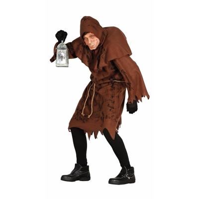 Horror en Halloween verkleed kostuum - gebochelde man - bruin - 4-delig - Notre Dame