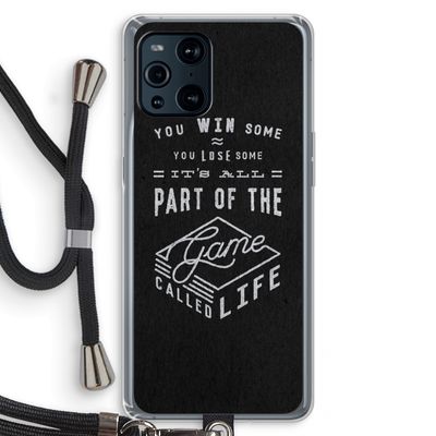 Life: Oppo Find X3 Transparant Hoesje met koord