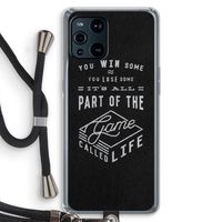 Life: Oppo Find X3 Transparant Hoesje met koord
