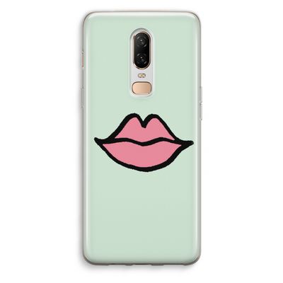 Kusje: OnePlus 6 Transparant Hoesje