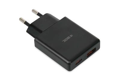 iBOX C-43 Slim GaN PD30W netlader, zwart