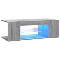 The Living Store TV-meubel - Trendy Design - Tv-meubels - 90x39x30cm - Met RGB LED-verlichting - thumbnail