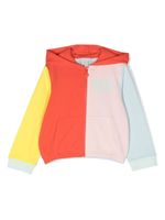 Stella McCartney Kids hoodie zippé à design colour block - Orange - thumbnail