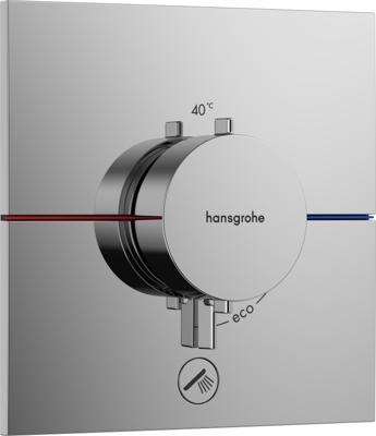 Hansgrohe ShowerSelect Comfort E thermostaat inbouw voor 1 functie en extra uitgang, chroom