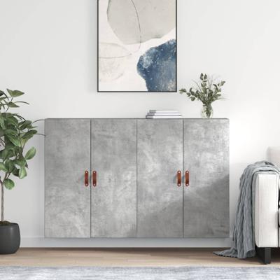 Hangkasten 2 st 69,5x34x90 cm betongrijs