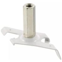 SKB 11R Railbeugel M6 draadeind - Wit