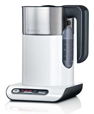 Bosch TWK8611P waterkoker 1,5 l 2400 W Antraciet, Roestvrijstaal, Wit