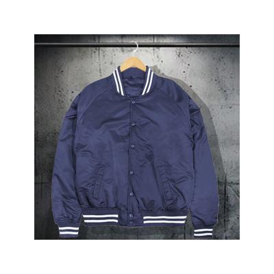 Men's Red Varsity Bomber Jacket - Waterproof Winter Baseball Coat Navy Blue / M