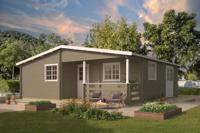 Blokhut - Tuinhuis Fuerteventura | 70 mm | grijs geïmpregneerd