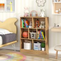 Boekenkast met 7 Vakken Staand Rek met 3 Niveaus Kubusrek Kantoorplank Opbergrek voor Woonkamer Slaapkamer Werkkamer Kantoor 80 x 24 x 104 cm