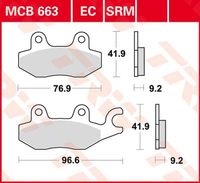 TRW Remblokken, en remschoenen voor de moto, MCB663 Allround organisch - thumbnail