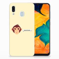 Samsung Galaxy A30 Telefoonhoesje met Naam Monkey - thumbnail