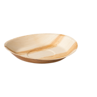 Depa Bord | rond | 1-vaks | palmblad | Ø22cm | naturel | 100 stuks