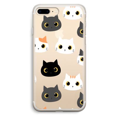 Katten: iPhone 7 Plus Transparant Hoesje
