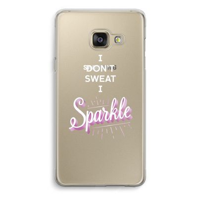 Sparkle quote: Samsung A3 (2017) Transparant Hoesje