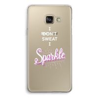 Sparkle quote: Samsung A3 (2017) Transparant Hoesje
