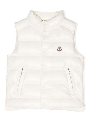 Moncler Enfant gilet Tib à design matelassé - Blanc