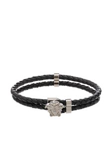 Versace bracelet La Medusa en cuir - Noir