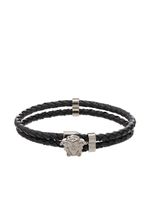 Versace bracelet La Medusa en cuir - Noir